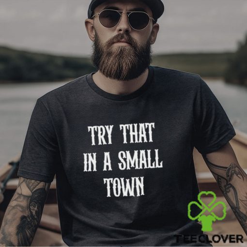 Try that in a small town T hoodie, sweater, longsleeve, shirt v-neck, t-shirts