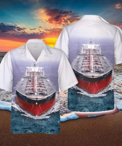 Tt Seawise Giant Oil Tanker Button Down Hawaiian Shirt Trend Summer
