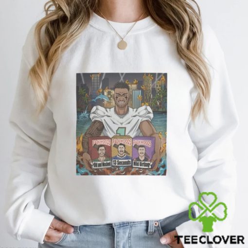 Tua Tagovailoa Packwatch Cartoon Shirt Dolphins Central Store