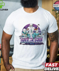Tua Tagovailoa Tyreek Hill & Jalen Ramsey Miami Neon shirt