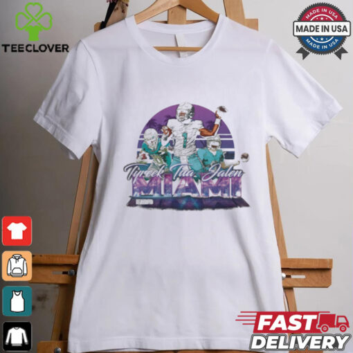 Tua Tagovailoa Tyreek Hill & Jalen Ramsey Miami Neon shirt