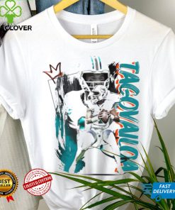 Tua Tagovailoa number 1 Miami Dolphins football player pose poster shirt