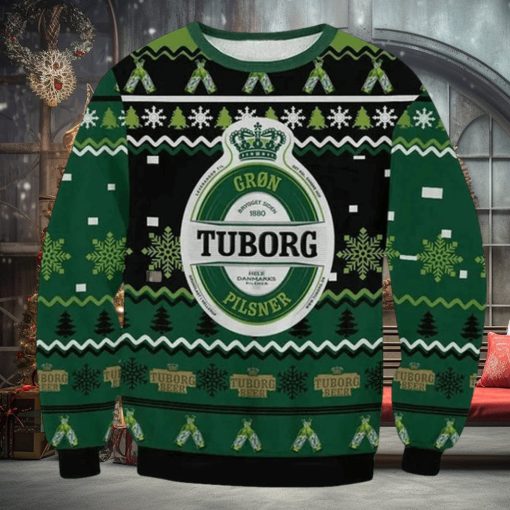 Tuborg 3D Printed Ugly Christmas Sweater