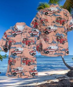 Tuckerton Fire Department New Jersey Summer Aloha Hawaiian Shirt