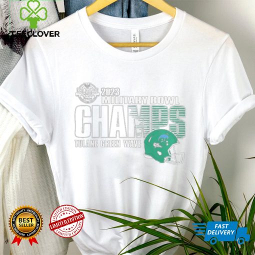 Tulane Green Wave Champions 2023 Military Bowl Shirt