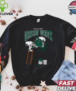 Tulane Green Wave Snoopy Painting Shirt