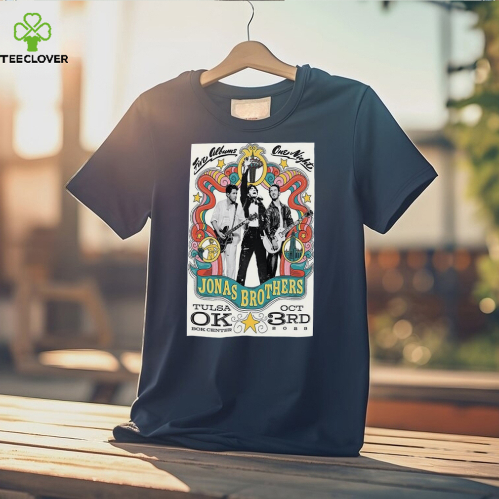 Tulsa, OK October 3, 2023 Jonas Brothers Tour Poster Shirt Tulsa, OK October 3, 2023 Jonas Brothers Tour Poster Shirt