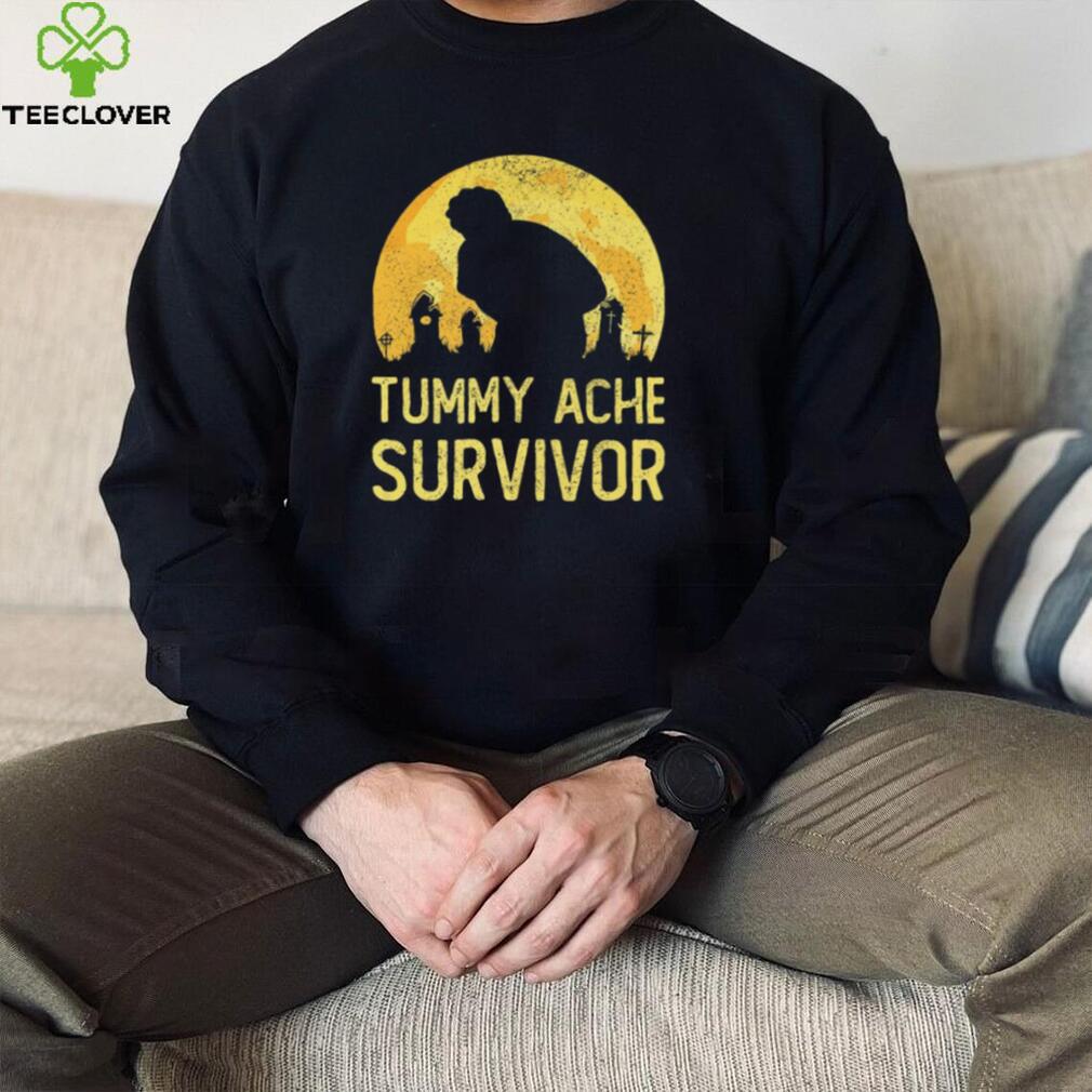 Tummy Ache Survivor Stomachache Halloween Shirt
