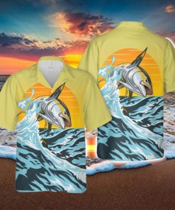 Tuna Fishing Button Down Hawaiian Shirt Trend Summer