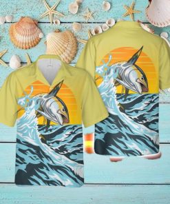 Tuna Fishing Button Down Hawaiian Shirt Trend Summer