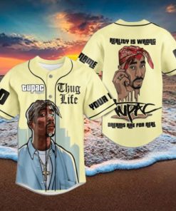 Tupac Shakur Reality Is Wrong Dreams Are For Real Custom Baseball Jersey