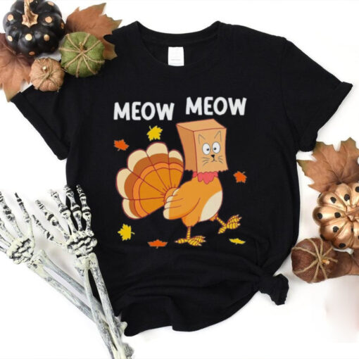 Turkey Cat Meow Shirt