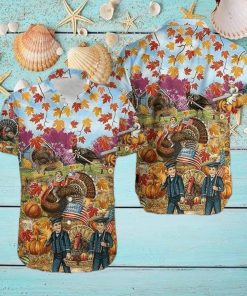 Turkey Give Thanks Thanksgiving Hawaiian Shirt