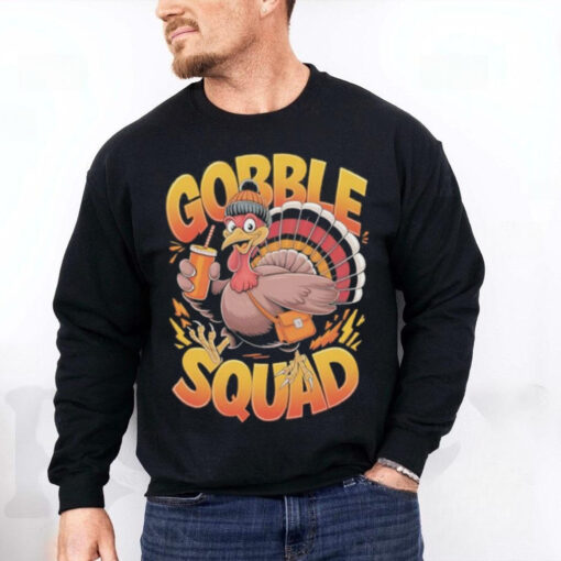 Turkey Gobble Squad Group Matching Thanksgiving 2024 Shirt