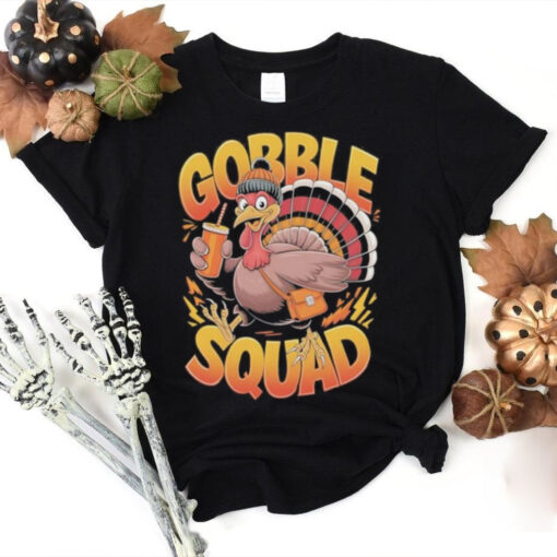 Turkey Gobble Squad Group Matching Thanksgiving 2024 Shirt