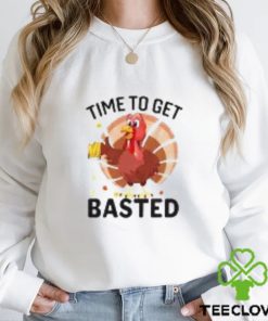 Turkey Time To Get Basted Thanksgiving Vintage T Shirt