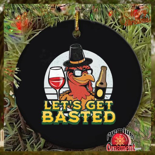 Turkey wine let’s get basted ornament