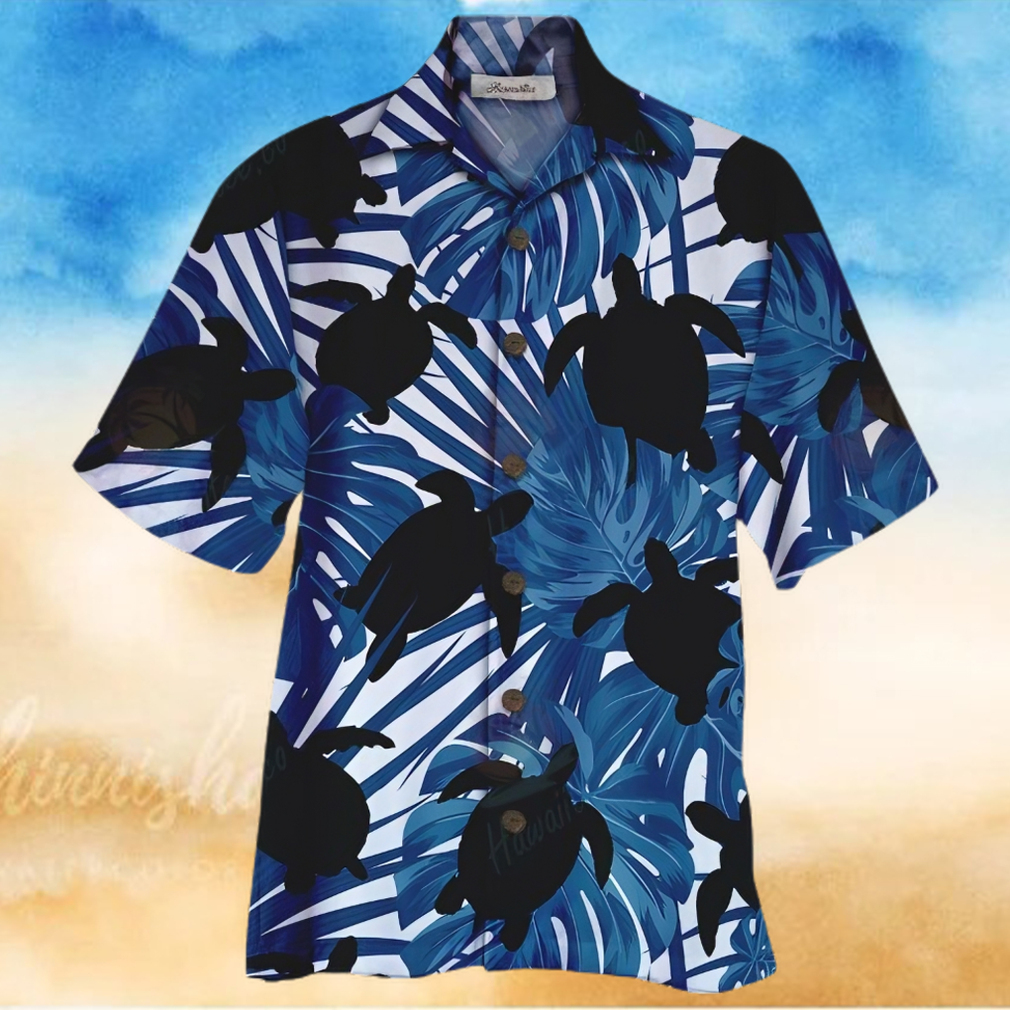 Turtle Blue Unique Design Unisex Hawaiian Shirt