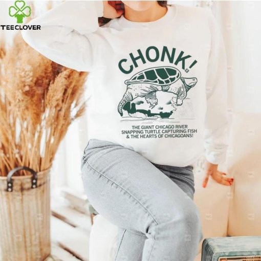 Turtle Chonk The Giant Chicago river snapping turtle capturing fish and the hearts of Chicagoans art hoodie, sweater, longsleeve, shirt v-neck, t-shirt