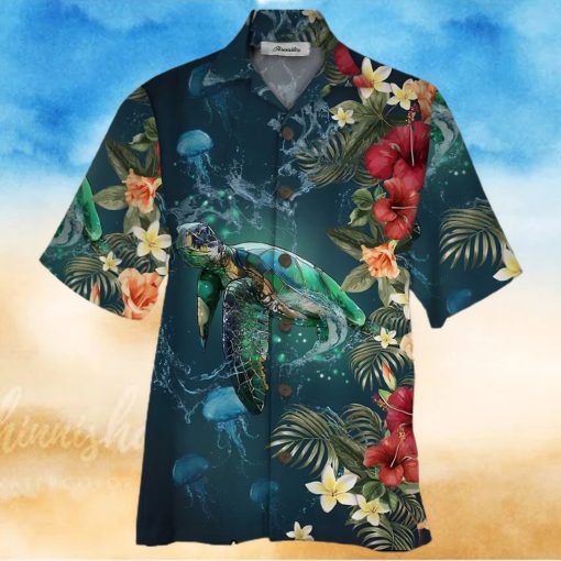 Turtle Colorful Nice Design Unisex Hawaiian Shirt