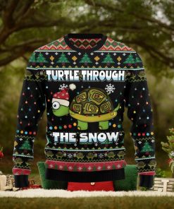 Turtle Through The Snow Ugly Christmas Sweater Gift Men Women