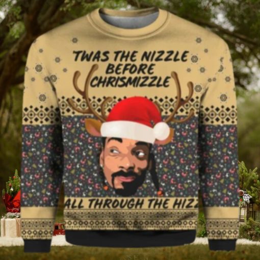 Twas The Nizzle Before Chrismizzle Ugly Christmas Sweater