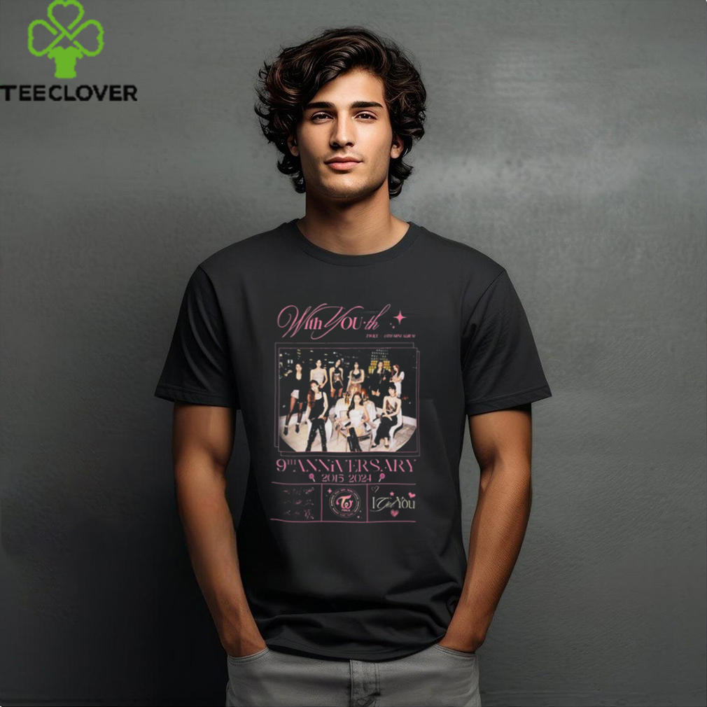 Twice with you 9th anniversary 2015 2024 signature Shirt Twice with you 9th anniversary 2015 2024 signature Shirt