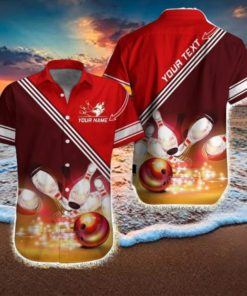 Twinkle Amazing Bowling Pattern Personalized Name Hawaiian Shirt For Men And Women, Bowling Lover