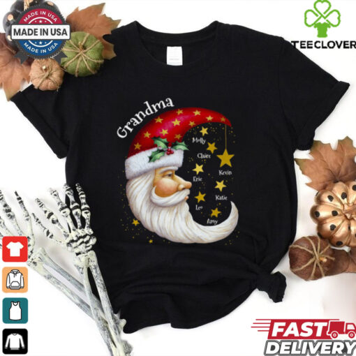 Twinkle Little Stars And Santa Grandma Personalized Christmas shirt