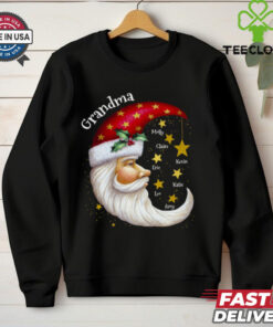 Twinkle Little Stars And Santa Grandma Personalized Christmas shirt