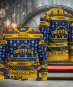 Twisted Tea Festive All Over Ugly Sweater