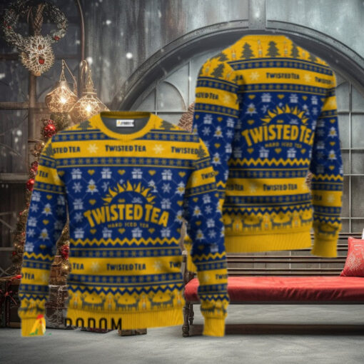 Twisted Tea Festive All Over Ugly Sweater