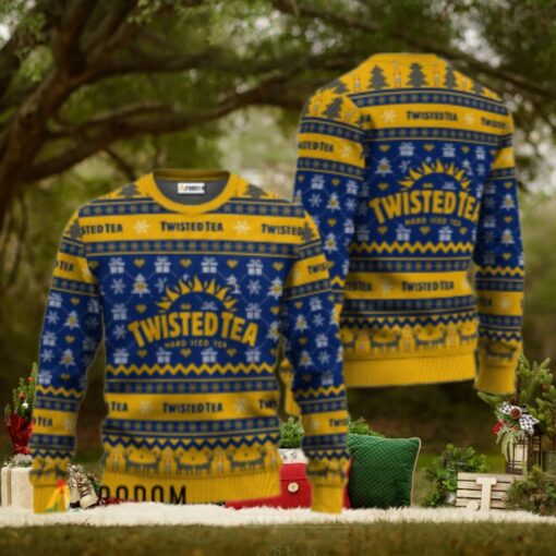 Twisted Tea Festive All Over Ugly Sweater