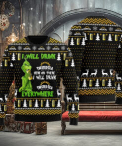Twisted Tea Will Drink Everywhere Ugly Sweater