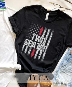 Two Seater Retro Funny American Flag Vintage Sarcastic T Shirt