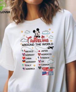 Two Sided Mickey And Friends Epcot World Tour 2024 Shirt