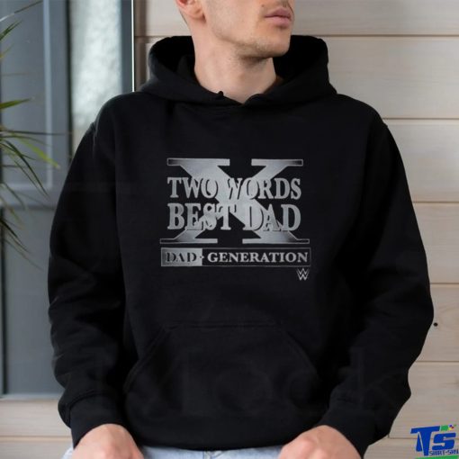 Two Words Best Dad 2023 Shirt