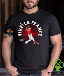 Ty France #2 Vive La France batting signature Cincinnati shirt