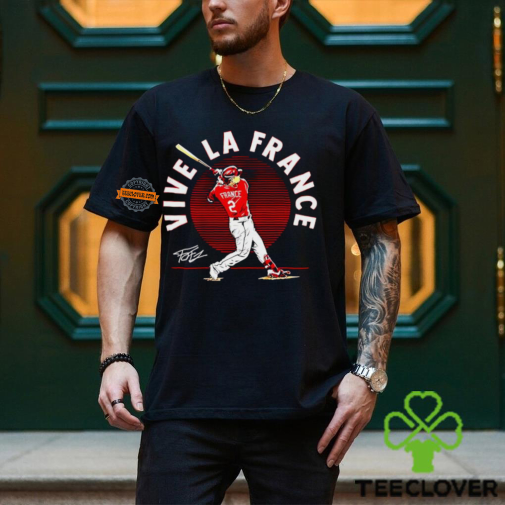Ty France #2 Vive La France batting signature Cincinnati shirt Ty France #2 Vive La France batting signature Cincinnati shirt