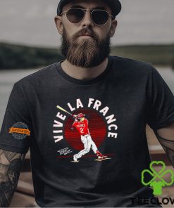Ty France #2 Vive La France batting signature Cincinnati shirt