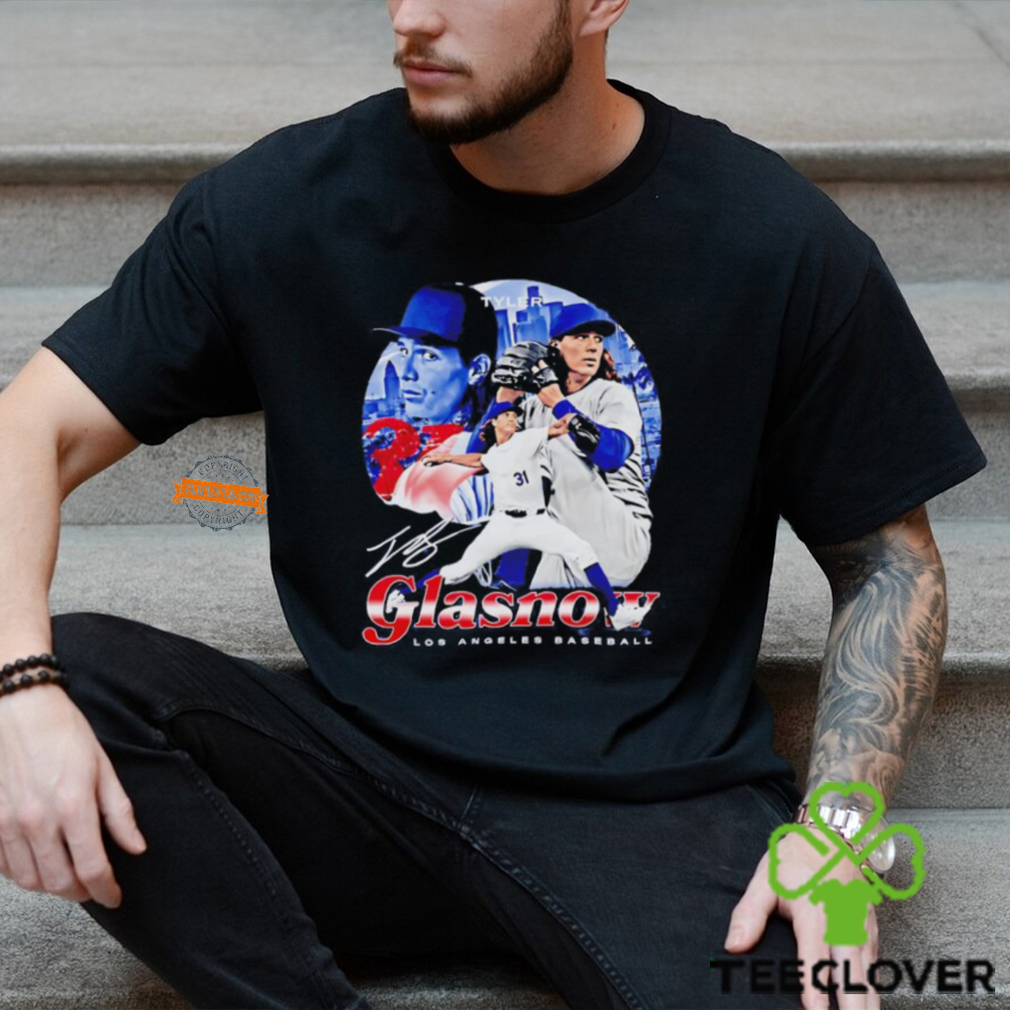 Tyler Glasnow Los Angeles Vintage Baseball Signature shirt Tyler Glasnow Los Angeles Vintage Baseball Signature shirt