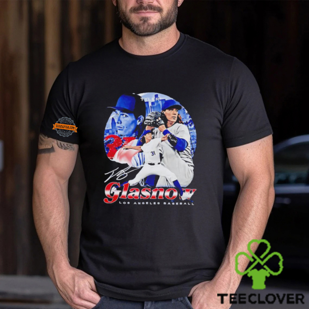Tyler Glasnow Los Angeles Vintage Baseball Signature shirt Tyler Glasnow Los Angeles Vintage Baseball Signature shirt