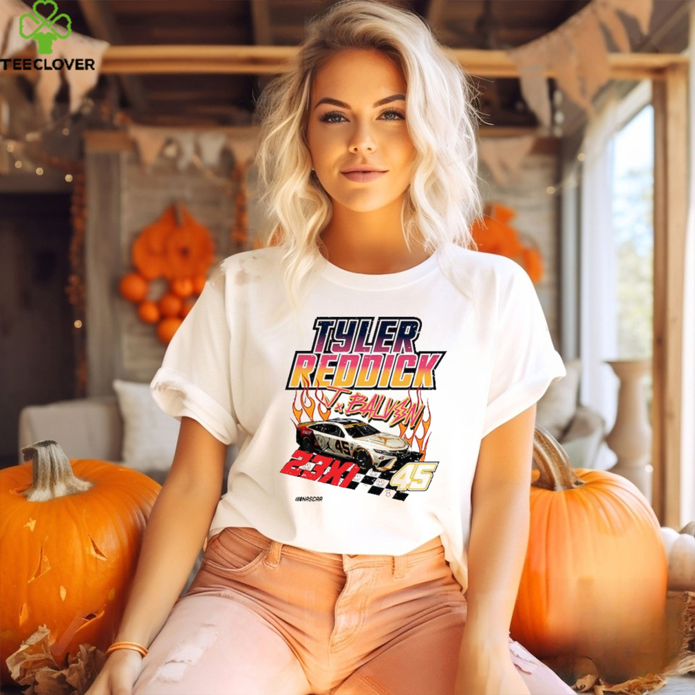 Tyler Reddick x J Balvin 23XI Racing T Shirt White Tyler Reddick x J Balvin 23XI Racing T Shirt White