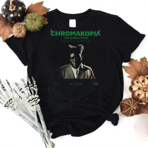 Tyler The Creator Chromakopia The World Tour Europe united Kingdom 2025 shirt