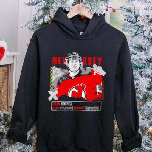 Tyler Toffoli New Jersey Devils ice hockey player information paper hoodie, sweater, longsleeve, shirt v-neck, t-shirt