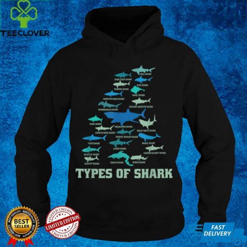 Types Of Shark Whale Shark Fin T Shirt Hoodie, Sweter Shirt