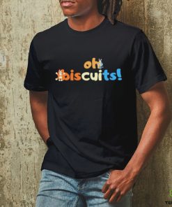 Typographic Design Oh Biscuits Bluey Shirt