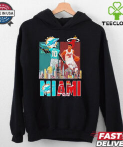 Tyreek Hill And Jimmy Butler Miami Sports Teams Skyline City Signatures Shirt