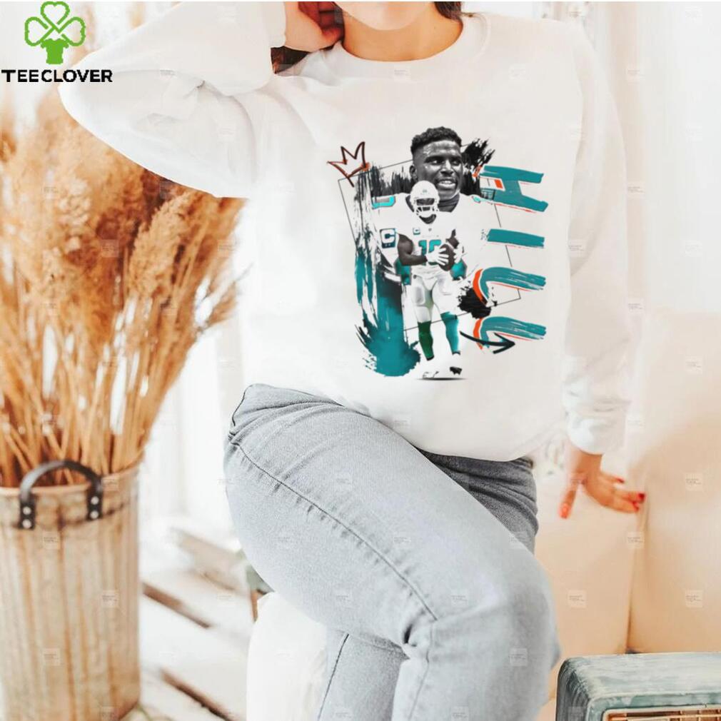 Tyreek Hill number 10 Miami Dolphins football player pose poster shirt Tyreek Hill number 10 Miami Dolphins football player pose poster shirt