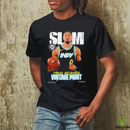 Tyrese Haliburton 24 vintage point Indiana Pacers basketball shirt